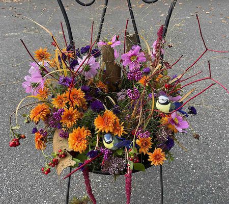 Kranz - blauer Herbstzauber Oktober