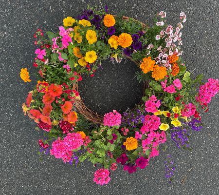 Pflanz Kranz Sommer bunt- Juni